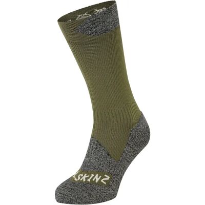 Chaussettes imperméables et respirantes Sealskinz Toutes Météo - Olive Gris - Mi-Mollet Chaussettes imperméables et respirantes Sealskinz Toutes Météo - Olive Gris - Mi-Mollet