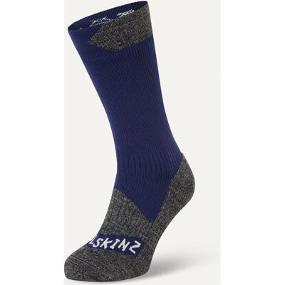 Sealskinz Raynham Wasserdichte Allwetter-Mittelsocke - Navy / Grau - Socken Sealskinz Raynham Wasserdichte Allwetter-Mittelsocke - Navy / Grau - Socken