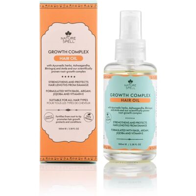 Nature Spell Hair Growth Oil - 100ml for Dry Damaged Hair - Ayurvedic Infused Nature Spell Hair Growth Oil - 100ml for Dry Damaged Hair - Ayurvedic Infused