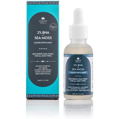Nature Spell 2% BHA + Sea moss Liquid Exfoliant - Skin Perfecting Tonic 30ml Nature Spell 2% BHA + Sea moss Liquid Exfoliant - Skin Perfecting Tonic 30ml