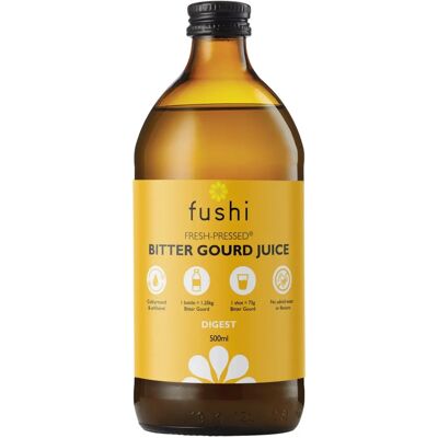 Fushi Wellbeing Bitter Gourd Juice - Organic, Cold-Pressed, 500ml Fushi Wellbeing Bitter Gourd Juice - Organic, Cold-Pressed, 500ml