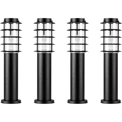 ValueLights - IP44 Outdoor Bollard Light - Black Stainless Steel - Outdoor light ValueLights - IP44 Outdoor Bollard Light - Black Stainless Steel - Outdoor light