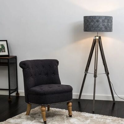ValueLights Modern Distressed Wood and Silver Chrome Tripod Floor Lamp - Floor Lamp ValueLights Modern Distressed Wood and Silver Chrome Tripod Floor Lamp - Floor Lamp