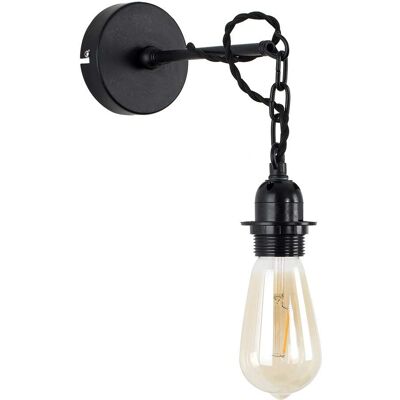 ValueLights Huber Pair of Black Indoor Wall Light - Wall Type ValueLights Huber Pair of Black Indoor Wall Light - Wall Type
