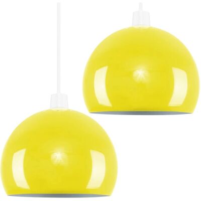 ValueLights Mini Retro Yellow Dome Ceiling Pendant Shades - Ceiling Pendant Light Shades ValueLights Mini Retro Yellow Dome Ceiling Pendant Shades - Ceiling Pendant Light Shades