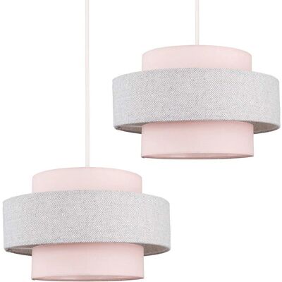 ValueLights Weaver Pink Ceiling Pendant Shade - Ceiling Pendant Shade ValueLights Weaver Pink Ceiling Pendant Shade - Ceiling Pendant Shade