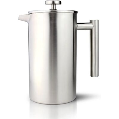 Cafe Ole 12 Tasses Cafetière à double paroi - Machine à café - Satin Cafe Ole 12 Tasses Cafetière à double paroi - Machine à café - Satin