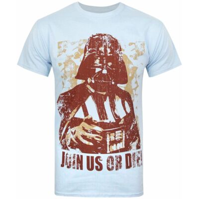 Vanilla Underground Darth Vader Blue Short Sleeve T-Shirt - T-Shirt Vanilla Underground Darth Vader Blue Short Sleeve T-Shirt - T-Shirt