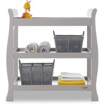Obaby Stamford Sleigh Open Changing Unit - Nursery Furniture Obaby Stamford Sleigh Open Changing Unit - Nursery Furniture