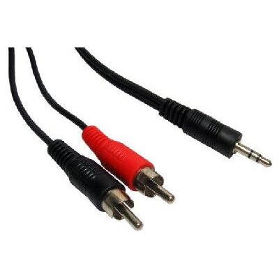 Cables Direct - 3.5mm vers RCA - Noir - Câble audio - Publicité Cables Direct - 3.5mm vers RCA - Noir - Câble audio - Publicité