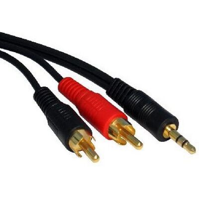 Cables Direct 2TR-301 Audiokabel - 0,5 m - Schwarz Cables Direct 2TR-301 Audiokabel - 0,5 m - Schwarz