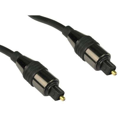 Cables Direct 4OPT-102 Câble audio - TOSLINK Noir - Publicité Cables Direct 4OPT-102 Câble audio - TOSLINK Noir - Publicité