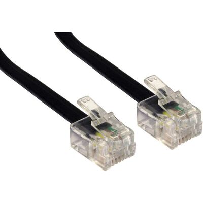 Cables Direct RJ-11 15m Noir Câble - Publicité Cables Direct RJ-11 15m Noir Câble - Publicité