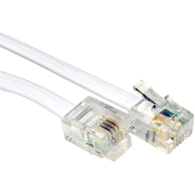 Cables Direct BT-103 Câble téléphonique blanc - câble téléphonique - Publicité Cables Direct BT-103 Câble téléphonique blanc - câble téléphonique - Publicité