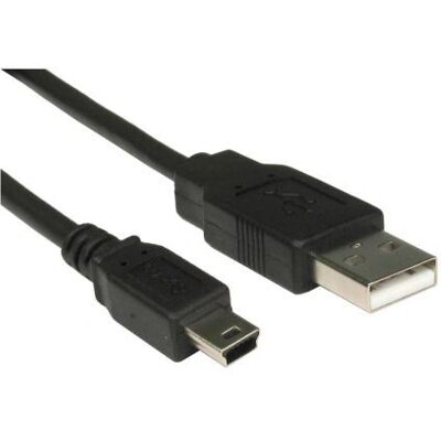 Câble USB Spire CDL-062-1.0 - 1m - USB 2.0 - A à Mini-USB B - Noir - Publicité Câble USB Spire CDL-062-1.0 - 1m - USB 2.0 - A à Mini-USB B - Noir - Publicité