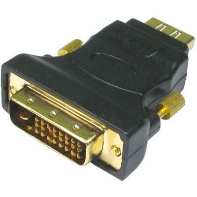 Adaptateur DVI-D à HDMI Cables Direct - Contacts en or - Publicité Adaptateur DVI-D à HDMI Cables Direct - Contacts en or - Publicité