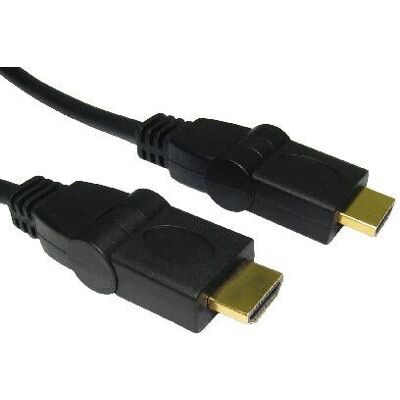 Cables Direct - HDMI pivotant 5m Ethernet - 5 m - Swivel - câble HDMI - Publicité Cables Direct - HDMI pivotant 5m Ethernet - 5 m - Swivel - câble HDMI - Publicité