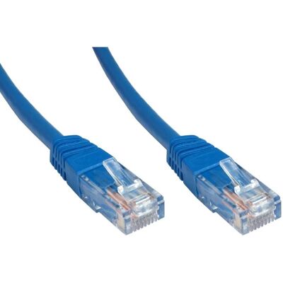 Cables Direct 0.25m Cat6 - Blue Ethernet Cable Cables Direct 0.25m Cat6 - Blue Ethernet Cable