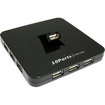 Cables Direct - CDL 10-Port USB2.0 Hub - 10 Port - USB-Hub Cables Direct - CDL 10-Port USB2.0 Hub - 10 Port - USB-Hub