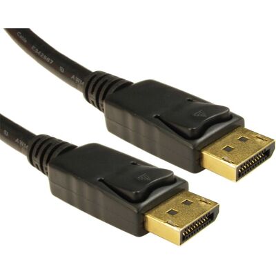 Cables Direct Câble DisplayPort 5m avec verrouillage - Publicité Cables Direct Câble DisplayPort 5m avec verrouillage - Publicité