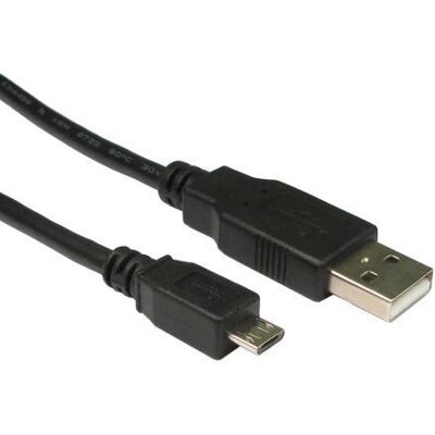Câble USB Micro B Spire CDL-160-1M - Noir - Publicité Câble USB Micro B Spire CDL-160-1M - Noir - Publicité