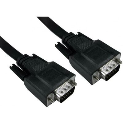 Cables Direct - CDEXFLAT-01K - 1 m - Câble VGA - Publicité Cables Direct - CDEXFLAT-01K - 1 m - Câble VGA - Publicité