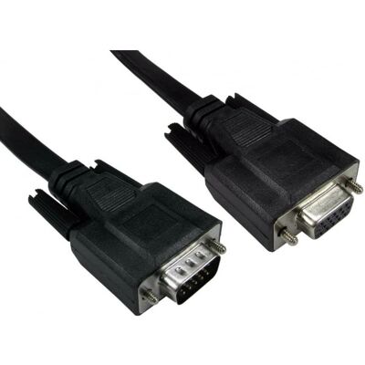 Cables Direct - CDEXFLAT-MF03K - 3 m - Plat - câble VGA - Publicité Cables Direct - CDEXFLAT-MF03K - 3 m - Plat - câble VGA - Publicité