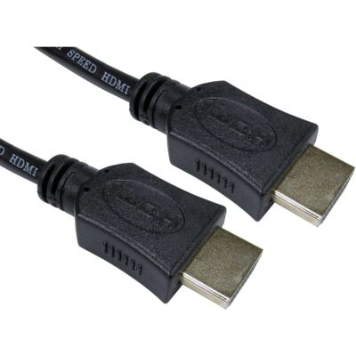 Cables Direct 77HDMI-050 Câble HDMI - 5m Haute Vitesse Ethernet Noir - Publicité Cables Direct 77HDMI-050 Câble HDMI - 5m Haute Vitesse Ethernet Noir - Publicité
