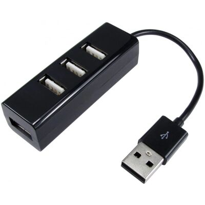 Cables Direct NLUSB2-205K 4-Port USB 2.0 Hub - Black Cables Direct NLUSB2-205K 4-Port USB 2.0 Hub - Black