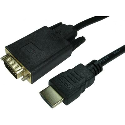 Cables Direct 77HDMI-VGCAB022 HDMI VGA Adapter - 1.8m Cables Direct 77HDMI-VGCAB022 HDMI VGA Adapter - 1.8m