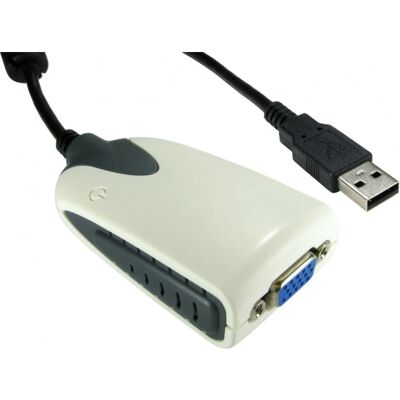 Cables Direct - CDL USB 2.0 to SVGA Adapter - Schwarz Cables Direct - CDL USB 2.0 to SVGA Adapter - Schwarz