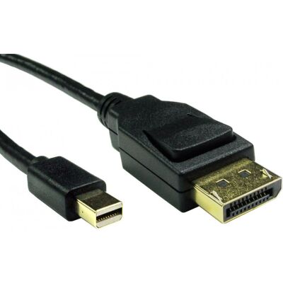 Cables Direct Mini DisplayPort auf DisplayPort 8K - 0,5 m Schwarz Cables Direct Mini DisplayPort auf DisplayPort 8K - 0,5 m Schwarz
