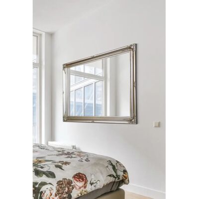 Silver Antique Wall Mirror - 117x91cm Vintage French Style Large Silver Antique Wall Mirror - 117x91cm Vintage French Style Large