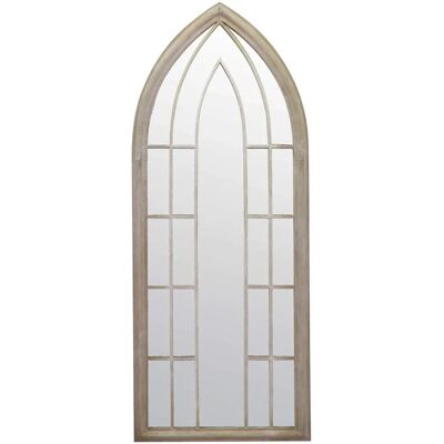 White Gothic Arched Garden Wall Mirror - Garden Wall Mirror White Gothic Arched Garden Wall Mirror - Garden Wall Mirror