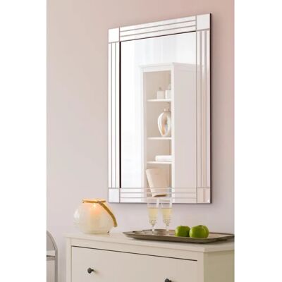 MirrorOutlet Silver Triple Bevelled Venetian Wall Mirror - Wall Mirror MirrorOutlet Silver Triple Bevelled Venetian Wall Mirror - Wall Mirror
