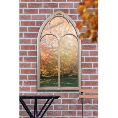 Mirror Outlet - Somerley Chapel Arch - Ivory - Metal - Mirror Mirror Outlet - Somerley Chapel Arch - Ivory - Metal - Mirror