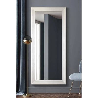 Mirroroutlet White Modern Wall Mirror 5ft6x2ft6 - Wall Mirror Mirroroutlet White Modern Wall Mirror 5ft6x2ft6 - Wall Mirror