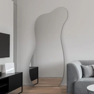 Mirroroutlet Lacuna Frameless Modern Wall Mirror 55x24 - Wall Mirror Mirroroutlet Lacuna Frameless Modern Wall Mirror 55x24 - Wall Mirror
