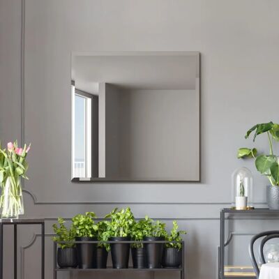Mirroroutlet Moderni 70x70cm Square Wall Mirror - Modern Square Design Mirroroutlet Moderni 70x70cm Square Wall Mirror - Modern Square Design
