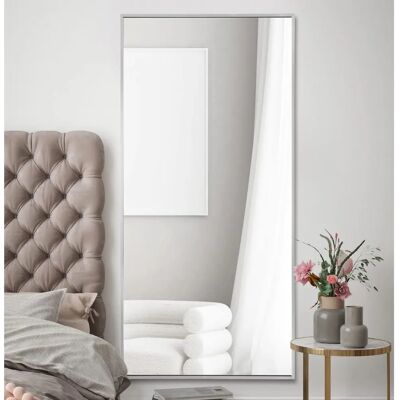 Mirroroutlet Artus Silver Aluminium Wall Mirror - Modern 174x85cm Mirroroutlet Artus Silver Aluminium Wall Mirror - Modern 174x85cm
