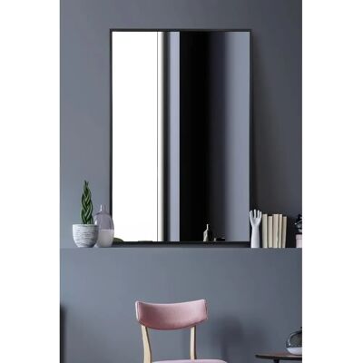 Mirroroutlet Artus Großer Schwarzer Aluminium Wandspiegel Mirroroutlet Artus Großer Schwarzer Aluminium Wandspiegel