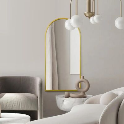 Mirroroutlet Arcus Gold Rahmen Bogenwandspiegel - 63" x 31" Mirroroutlet Arcus Gold Rahmen Bogenwandspiegel - 63" x 31"