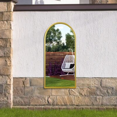 Miroir de Jardin Arqué Or Arcus - 120x60cm Miroir de Jardin Arqué Or Arcus - 120x60cm