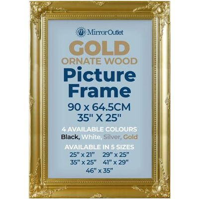 Mirroroutlet Antiquitus Gold Ornate Photo Frame - 35"x25" Mirroroutlet Antiquitus Gold Ornate Photo Frame - 35"x25"