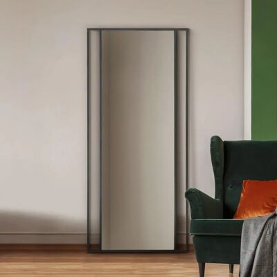 Mirroroutlet Fenestra 200x90cm Modern Black Wall Mirror Mirroroutlet Fenestra 200x90cm Modern Black Wall Mirror