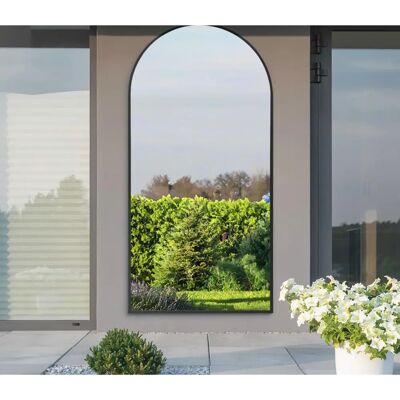 Mirroroutlet Arcus Large Black Garden Mirror - 79"X39" Mirroroutlet Arcus Large Black Garden Mirror - 79"X39"