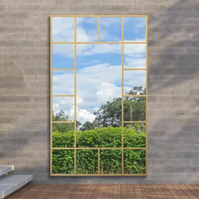 Genestra Large Gold Garden Mirror - 200x120cm Genestra Large Gold Garden Mirror - 200x120cm