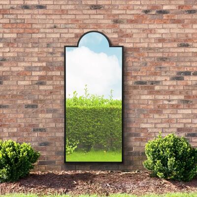 Mirroroutlet Genestra Black Garden Mirror - 67" x 29" Mirroroutlet Genestra Black Garden Mirror - 67" x 29"