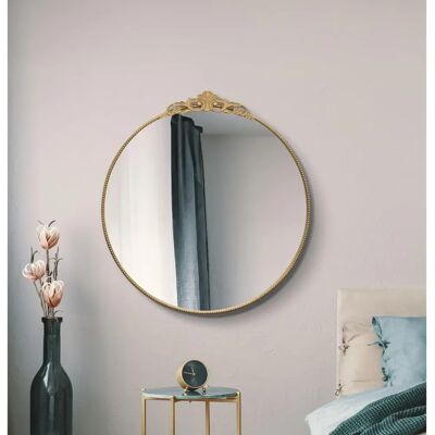 Mirroroutlet Gold Crown Wall Mirror - Wall Mirror Mirroroutlet Gold Crown Wall Mirror - Wall Mirror
