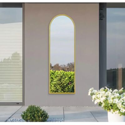 Mirroroutlet Arcus Garden Mirror - Gold Frame 63x21" Arched Mirroroutlet Arcus Garden Mirror - Gold Frame 63x21" Arched